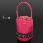 （Prices down4）fussa和装バッグ「ピンク×黒色」フッサ エタニティパンチングバッグ 振袖バッグ （メール便不可）ss2603zbg60