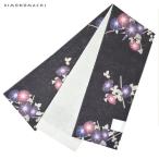 ショッピング浴衣 帯 （Prices down2）浴衣 帯 麻 半幅帯「黒色　朝顔」 浴衣帯 夏帯 半巾帯ss2512oyk35
