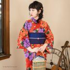 (Prices down2)浴衣 レディース 「紫陽花 真朱」綿絽 大人 女性浴衣単品 夏着物 オリジナル KIMONOMACHI 30代 40代 50代 (メール便不可)ss2506ykl10