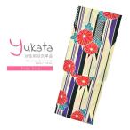 （Prices down2）浴衣 レディース 単品 「クリーム色地　矢羽根、黒　菊、赤」 フリーサイズ（メール便不可）ss2506ykl10