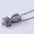 ダイヤネックレス・K18WG/ダイヤモンド0.40ct・ペンダント・K18ホワイトゴールド・ネックレス・ペンダント【送料無料】