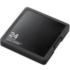 エレコム CMC-SDCPP24BK メモリカードケース インデックス台紙付き SD12枚+microSD12枚収納 ブラック