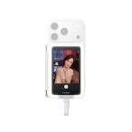 Insta360 AA2928900 Snap 自撮りモニター(ライト付き) リアカメラが捉える映像を確認出来る 3種類の光と5段階の明るさ対応 ライトグレー