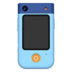 Bluemake BM-100SKC スマホ型キッズカメラ 180度回転カメラ機能搭載 ネックストラップ付 ブルー