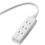  Elecom T-KM01-2420WH разветвитель 2m с магнитом .4 выход (3 булавка 1 шт содержит ) пыль shutter имеется . волна всасывание белый 