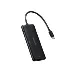 エレコム DST-070BPBK ドッキングステーション Type-C 7-in-1 薄型ハブ PD 85W出力 Type-C×1 USB-A×2 HDMI×1 SD+microSD×1 RJ45×1 ブラック