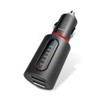 エレコム LAT-FMBT04BK FMトランスミッター Bluetooth USB2ポート付 3.4A おまかせ充電 4チャンネル ブラック