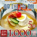 ショッピング韓国 韓国冷麺5食セット 同梱不可・配達日時指定不可・代引き不可 1000円ポッキリ ポイント消化 メール便 送料無料