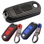  Mazda под карбон силикон чехол для ключей ключ покрытие брелок для ключа Axela Atenza Demio Biante Premacy Roadster CX3 CX5 CX7 CX8 MPV чёрный красный синий 