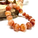 ショッピングパワーストーン カーネリアン・サードニクス（サードオニキス）  パワーストーン ブレスレット 天然石ブレス  12mm シンプル