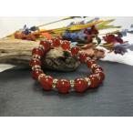 赤瑪瑙パワーストーンブレスレット1...