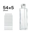  гербарий бутылка квадратное 164ml крышка имеется для бизнеса 5 картон (54 шт ×5 коробка ) * наличие [ воскресенье праздничный день рассылка выходной ]