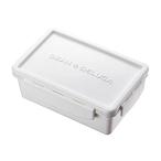 DEAN & DELUCAディーンアンドデルーカ ランチボックスSサイズ ホワイト 420ml レンジ可 食洗器可 お弁当 ランチボックス コンパクト シンプル