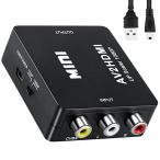 RCA to HDMI изменение конвертер AV to HDMI изменение конвертер аналог RCA Composite ( красный, белый, желтый ) 3 цвет терминал hdmi изменение адаптер TV Box, старый DVD
