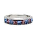 SWAROVSKI スワロフスキー カクテルリング シルバー金具 Mサイズ 約14号 ケース付き