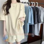 セットアップ レディース ジャージ 半袖Tシャツ ハーフパンツ パジャマ 上下セットゾンチースウェット ルームウェア 運動用 ジム 春夏 部屋着 女性用 大人