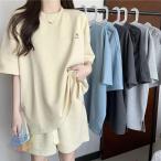 セットアップ レディース ジャージ 半袖Tシャツ ハーフパンツ パジャマゾンチー上下セット スウェット ルームウェア 運動用 ジム 春夏 部屋着 体型カバー 着回し