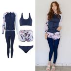 水着 長袖 ラッシュガード レディース メンズ フィットネス水着 5点 3点セットゾンチー体型カバー 日焼け対策 タンク ショートパンツ 水陸両用 着痩せ ゆったり