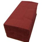 ショッピングナプキン 【紙ナプキン】8つ折り2PLYナプキン「ワインレッド」（10パック500枚）
