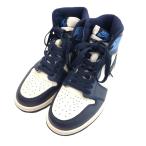 【値下げ】NIKE 「AIR JORDAN 1 RETRO HIGH OG OBSIDIAN」 スニーカー オブシディアン サイズ：25．5cm (渋