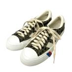 【値下げ】WACKO MARIA × PRO-Keds 「ROYAL PLUS TYPE-1」 レオパード柄スニーカー カーキ×ホワイト サイズ：23．5cm (渋谷神南店)