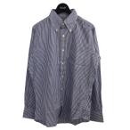 インディビジュアライズドシャツ INDIVIDUALIZED SHIRTS ストライプシャツ ネイビー サイズ：14 1／2