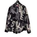 シュプリーム SUPREME 20SS 「Painted Logo Shirt」 プリンテッド ロゴシャツ ブラック×グレー サイズ：S
