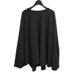 ノノット nonnotte 「Draping circular t-shirt」 ポンチョ型カットソー N 24S 057 ブラック サイズ:4