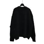 ザラ×アーダーエラー ZARA×ADER error パッチワークケーブルニット ブラック サイズ:S-M