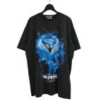 【値下げ】KITH×SUPERMAN 「Lightning Vintage Tee」 ヴィンテージ加工プリントTシャツ 25 073 060 0082 2 0 ブラック サイズ:M (渋谷店)
