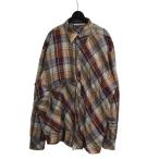 アクネストゥディオズ ACNE STUDIOS チェックシャツ FN MN SHIR000487 バーガンディー×ブラウン サイズ:48