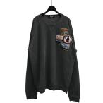 【値下げ】DSQUARED2 染色加工ワッペン付きスウェット S71GU0189 グレー サイズ：XXXL (渋谷店)