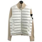 ショッピングモンクレール モンクレール MONCLER 「CARDIGAN TRICOT」 ダウン切替カーディガン G20919B00002 ホワイト×ベージュ サイズ：M