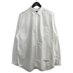 コムデギャルソンオム COMME des GARCONS HOMME 24SS ロゴ刺繍シャツ HM B012 ホワイト サイズ：M