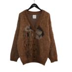 ショッピング比較 コウタ グシケン Kota Gushiken Social Distancing Kiss モヘアカーディガン ブラウン サイズ：1