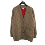 ショッピングBURBERRY バーバリー BURBERRY 「TB MONOGRAM WOOL CARDIGAN」 TBモノグラム総柄カーディガン 8021032 ベージュ サイズ