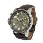 【値下げ】INVICTA 腕時計 Force フォース 13054 ベルト：ブラウン、フェイス：カーキ、ベゼル：シルバー (堀江店)