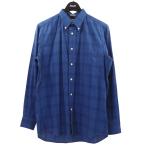 INDIVIDUALIZED SHIRTS STANDARD FIT ボタンダウンチェックシャツ ブルー サイズ：15-32 (南船場店) 22042