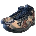 【値下げ】NIKE AIR JORDAN 10 WOOLAMD CAMO ハイカットスニーカー マルチカラー サイズ：27ｃｍ (心斎橋アメリカ村店)