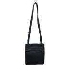 JIL SANDER フロントポケット レザーショルダーバッグ ブラック (心斎橋アメリカ村店) 220724