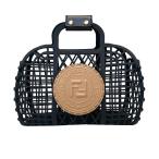 ショッピングフェンディ フェンディ FENDI バスケット スモール ハンドバッグ　8BH388 ブラック