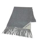 プラダ PRADA マフラー 2FS055 グレー×ホワイト