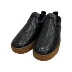 ボッテガヴェネタ BOTTEGA VENETA the quilt レザースリッポン ブラック サイズ:36