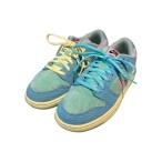 【値下げ】NIKE VERDY SB Dunk Low Pro QS ローカットスニーカー fz7195-400 ブルー サイズ：22 (EC)