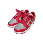 [ снижение цены ]NIKE Dunk Low Medium Grey спортивные туфли DD1391-002 серый × красный размер :25.5 (EC)