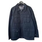 ショッピングEVISU エヴィス EVISU ロゴ刺繍 バイオウォッシュ リラックスフィット  ジャケット 2EAGNM5JK5001RXCT ブラック サイズ：S