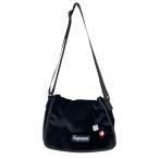 ショッピングシュプリーム シュプリーム Supreme Velvet Small Messenger Bag Blalk ショルダーバッグ ブラック