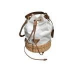 ショッピングプラダ プラダ PRADA トライアングルロゴキャンバス レザー ショルダーバッグ 1BE040 アイボリー