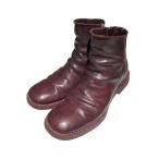 インカーネーション incarnation Horse Leather Side Zip Short Boots Piece Dyed  bordea