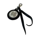  Carry CALEE JAPANESE FUKU LEATHER KEY RING кольцо для ключей черный 